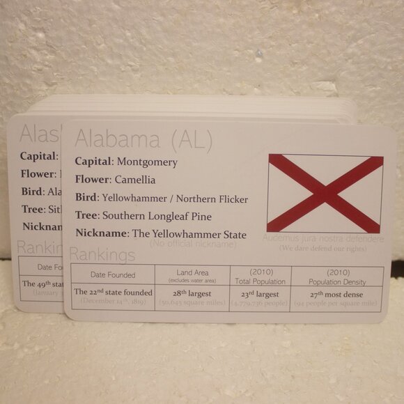 Pat's Flash Cards 100 States and Capitals Flash Cards - Picture 3 of 4